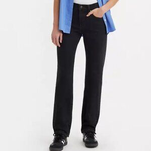 Levis Black Middy Straight Jeans Size 33/30 - NEW